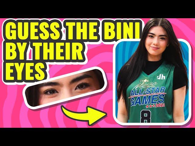 GUESS THE NAME OF THESE BINI MEMBERS BY THEIR EYES│PINOY QUIZ