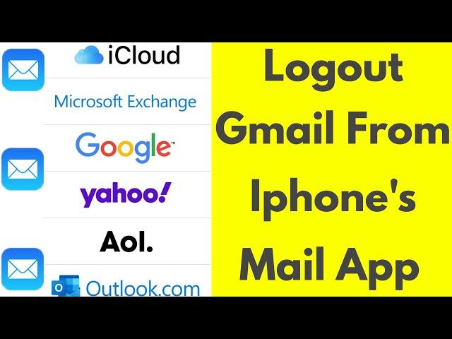 How to Delete/Remove Gmail Account in iphone - Sign out of Gmail From iphone Mail App