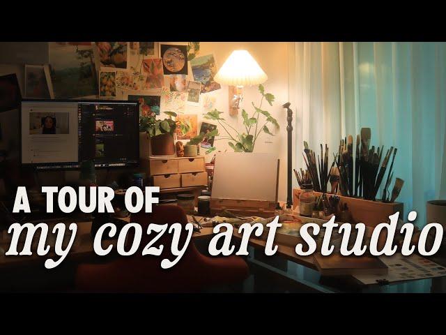 An *honest* art studio tour (aka it's a messy desk in my living room)