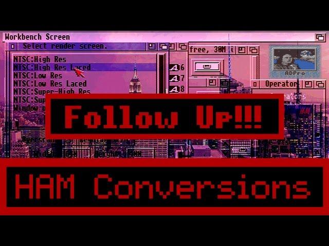 FOLLOW UP!!! - How To Convert Modern Photos to Commodore Amiga HAM Mode