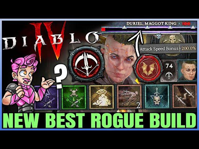 Diablo 4 - New Best HIGHEST DAMAGE Rogue Endgame Build - New Combo = BROKEN OP - Skills Gear Guide!