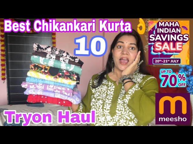 Meesho * Trendy Chikankari Kurta,Kurti Haul * Must Watch | Meesho Haul | Sona style corner