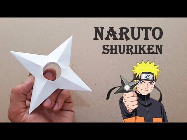 KAĞITTAN NARUTO SHURİKEN YAPIMI - ( How To Make a Paper Ninja Star )