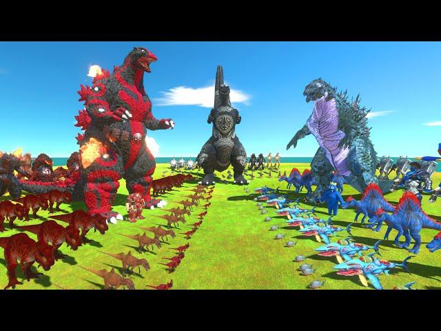 DeadPool Godzilla VS Shin Godzilla VS Black Head Gojira - 3 Sided War - ARBS