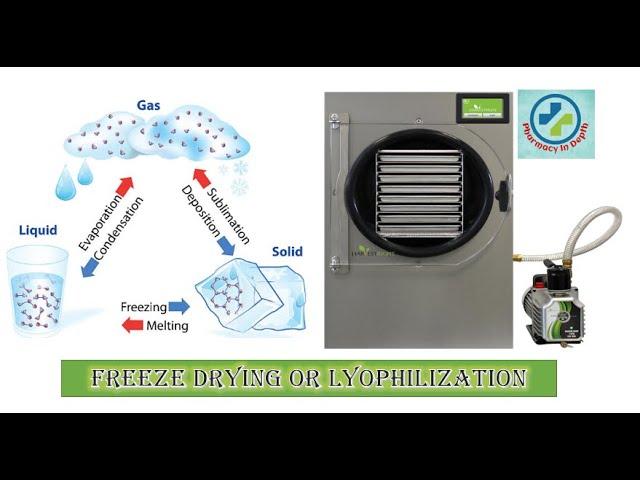 Freeze drying or Lyophilization in depth