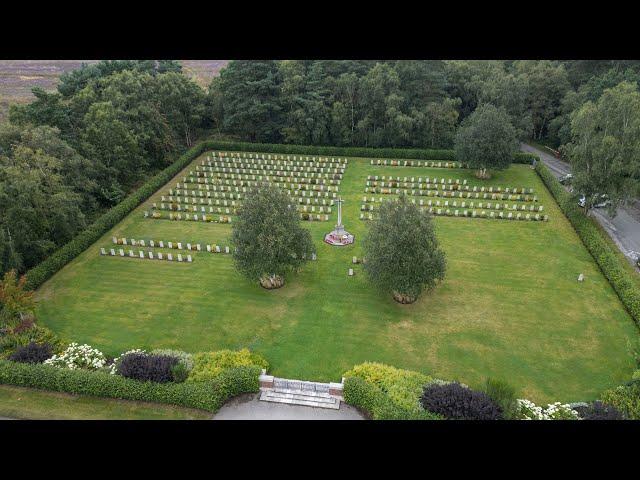 The CWGC and German War cemteries at Cannock Chase, Staffordshire, England.