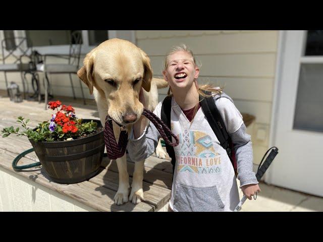 Ruby's After School Routine | Blind Teen and Service Dog