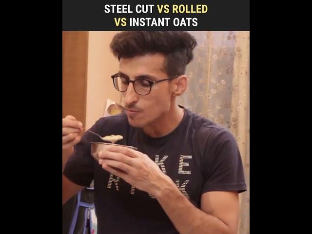 Steel Cut Vs Rolled Vs Instant Oats | #shorts 111