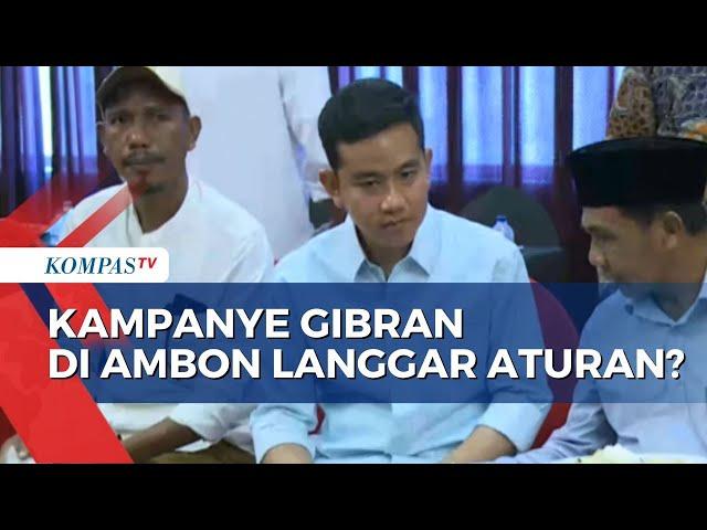 Kata Bawaslu Maluku soal Dugaan Pelanggaran Aturan Kampanye Gibran di Ambon