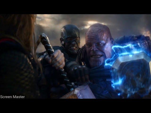 Infinity Nanogauntlet Fight // Trinity vs Thanos Last Fight | Avengers: Endgame [Open Matte/IMAX HD]