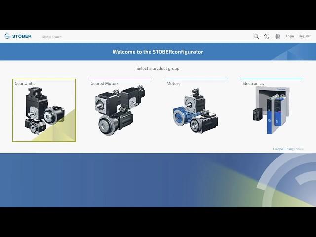 The new STOBER Configurator! Drive and automation solutions configured in real time!