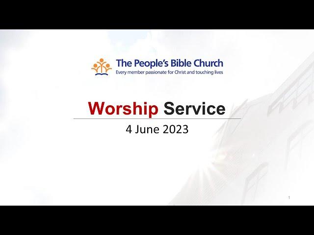 TPBC Worship Service (4 June 2023)