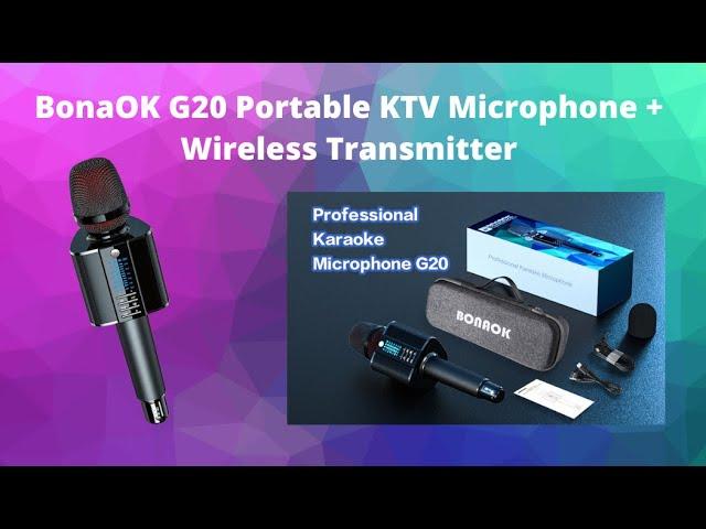 BonaOK G20 Portable Karaoke Microphone + Wireless Transmitter!