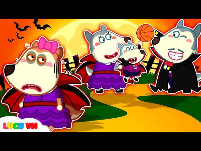  Lucy Thử Thách Một Ngày Làm Ma Cà Rồng | Halloween | Phim Hoạt Hình Wolfoo Tiếng Việt