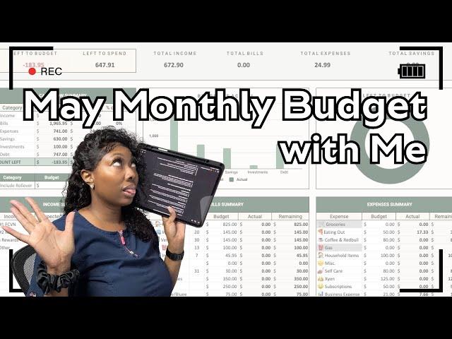 May 2025 Monthly Budget with Me | How I Track My Expenses