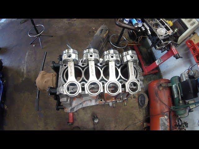 Building A Fast And Reliable Turbo Honda : Bottom End Assembly GSR B18C1