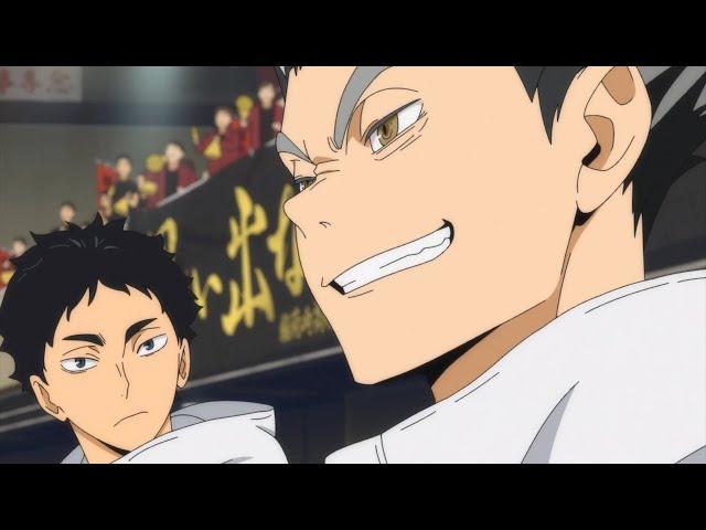 Bokuto Reaction To Tsukishima and Asahi Spike Haikyuu!! To The Top Season 2