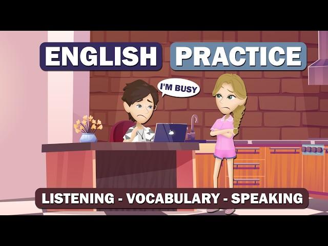 Improve from Beginner to Intermediate with English Conversation | English Speaking Practice