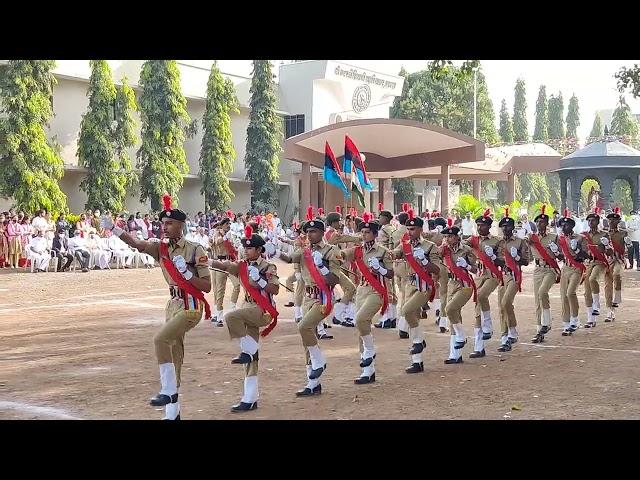 Republic Day 2022 NCC Cane Drill at Shri Chhatrapati Shivaji collage, Omerga, Dist -Osm, Maharashtra