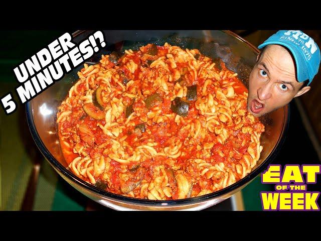 Massive Pasta Bolognese Speed Eating Challenge for "Eat of the Week" Live Show!!