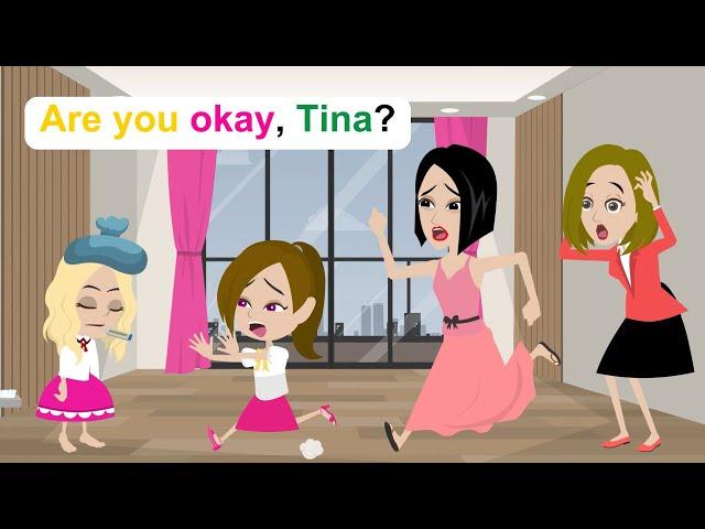 Ella takes care of Tina - Funny English Animated Story - Ella English