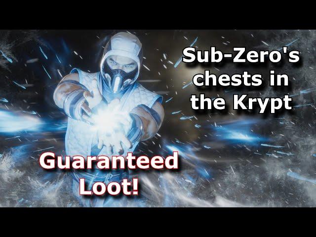 MK11 Krypt - All chests with guaranteed Sub-Zero's loot!