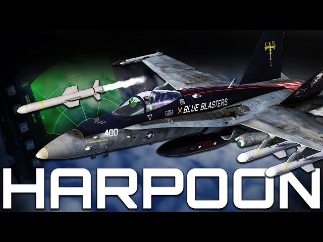 Crush Enemy Ships with the Harpoon Missile in the DCS F-18