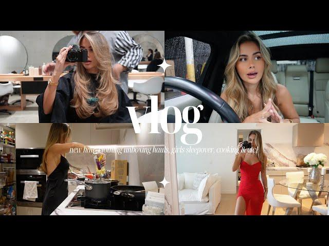 VLOG | New Hair, $2000 Revolve Haul, Girls Night, Cook With Me & More!