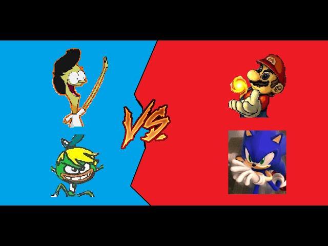 M U G E N SANJAY & SWAY SWAY VS MARIO & SONIC