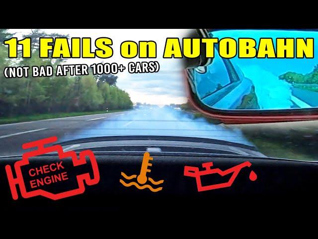 TOP 11 FAILS on AUTOBAHN // BYE BYE ENGINE