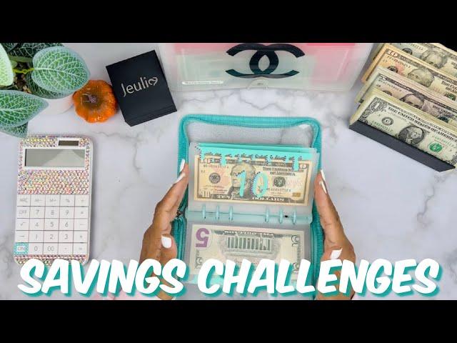 SAVINGS CHALLENGE STUFFING $300 | 100 ENVELOPE CHALLENGE | @JeuliaRings | CASH STUFFING