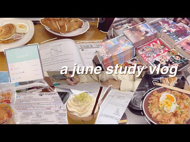  o level diaries | a late june study vlog — studying outside, practicing papers, trying