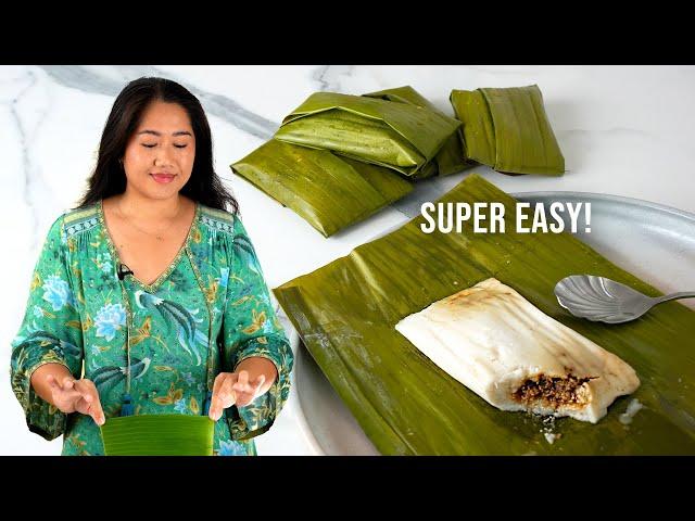 Make Tepung Bungkus at Home | Traditional Malaysian Kuih (Sweet) - Vegan & Gluten Free