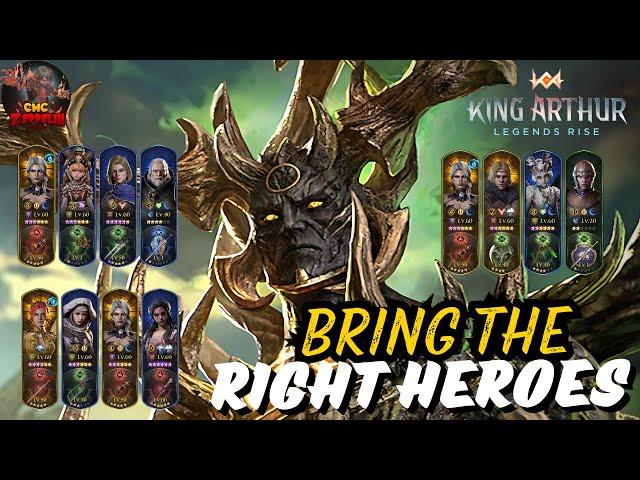 King Arthur: Legends Rise - Best Heroes for Master of Death (Team Building)