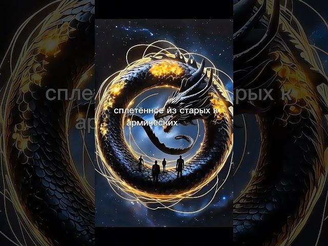 Уроборос — символ вечности, цикла и силы. Конец всегда есть начало. #уроборос #магия #shorts