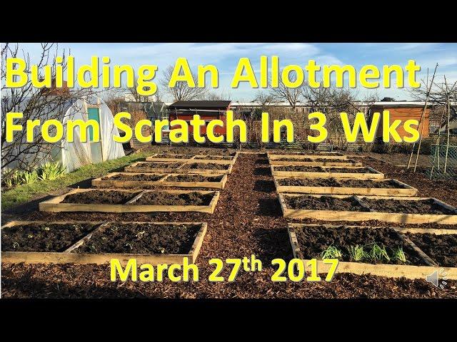 Building an allotment plot in 3 weeks