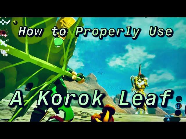 BotW- How To Properly Use a Korok Leaf