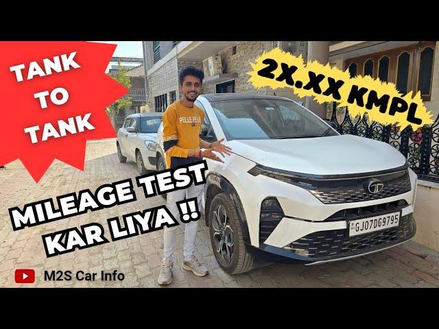 Real Life Mileage Test🫡!! Tank To Tank | Tata Curvv Diesel Manual Mileage Test | Curvv Average | M2S