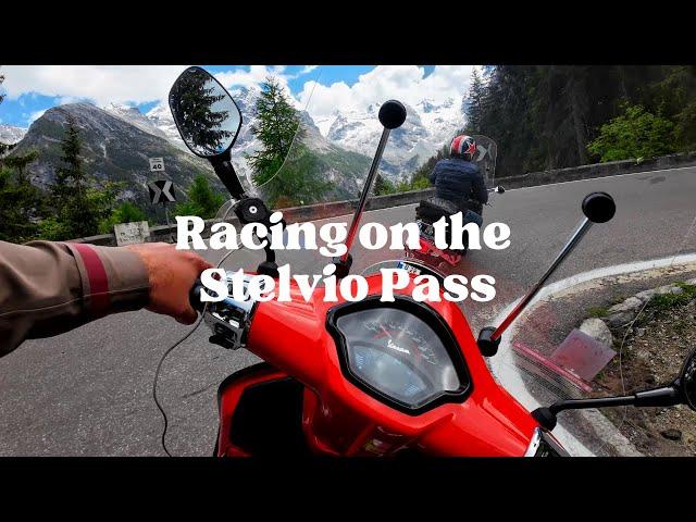 VESPA GTS 300 SUPER SPORT ON THE STELVIO PASS! WOW!