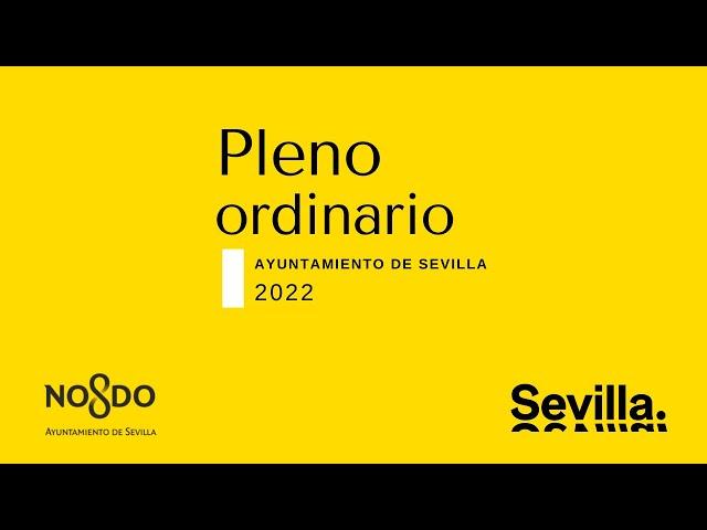 Pleno ordinario del Ayuntamiento de Sevilla (27/01/2022)