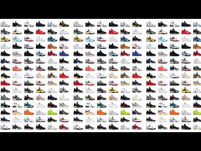 Every Air Jordan 4 Colorway Ever Released from 1989 - 2021