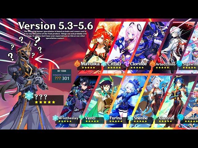 Genshin Impact Upcoming Characters! New Banners for 5.3 to 5.6! Genshin Leaks and Speculation!