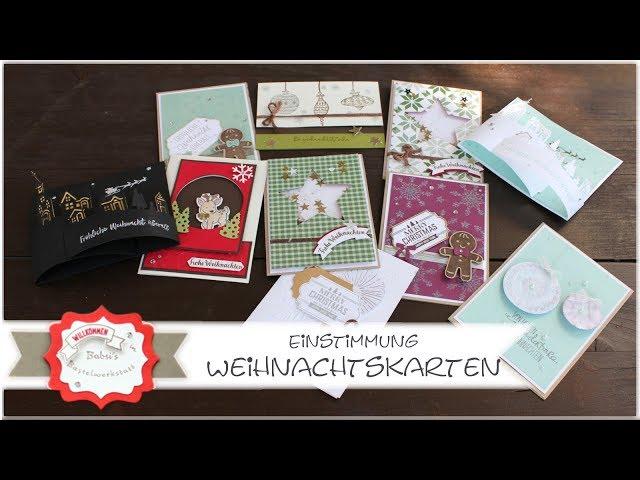 Einleitung Weihnachtsbastelei - Viele Ideen für Weihnachtskarten - Stampin´Up! - Weihnachtskarten