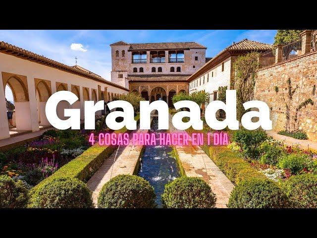 Qué Hacer en Granada en 1 Día! - 4 Cosas infaltables en tu visita!!  4K