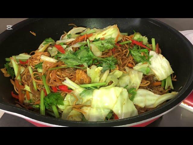 Stir fry sotanghon/canton Noodles #abbyskitchenvlog #food #asmr #cooking