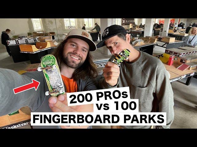 200 PROs vs 100 Fingerboard Parks Blackriver Slow Fingers #Fingerboarding