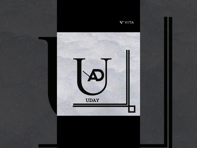 UDAY NAME LOGO #logo #design #trending #viral #ytshorts #art #shorts ️ 