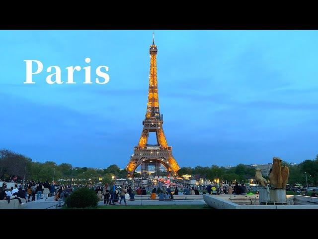 [4K]  Paris Walk: Tour Eiffel, Arc de Triomphe, Champs-Élysées, Seafood at Pedra Alta 2022