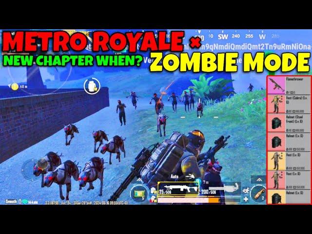 New Zombie Mode in Metro Royale | level 7 Armor? | PUBG METRO ROYALE