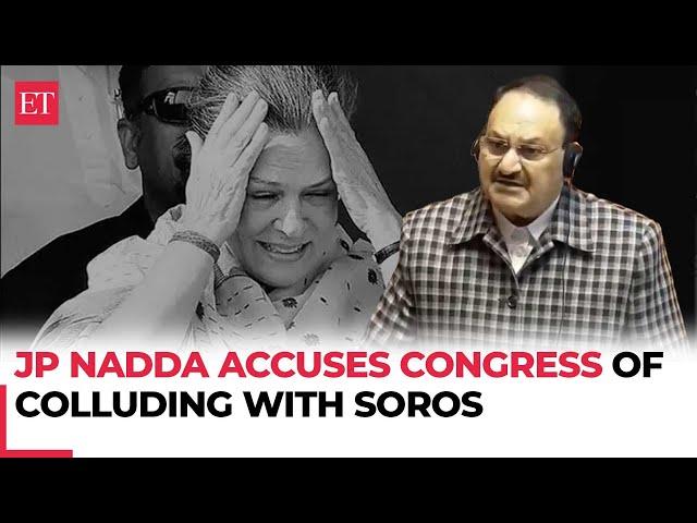 BJP President JP Nadda names Sonia Gandhi in Soros-funded organisation in Rajya Sabha